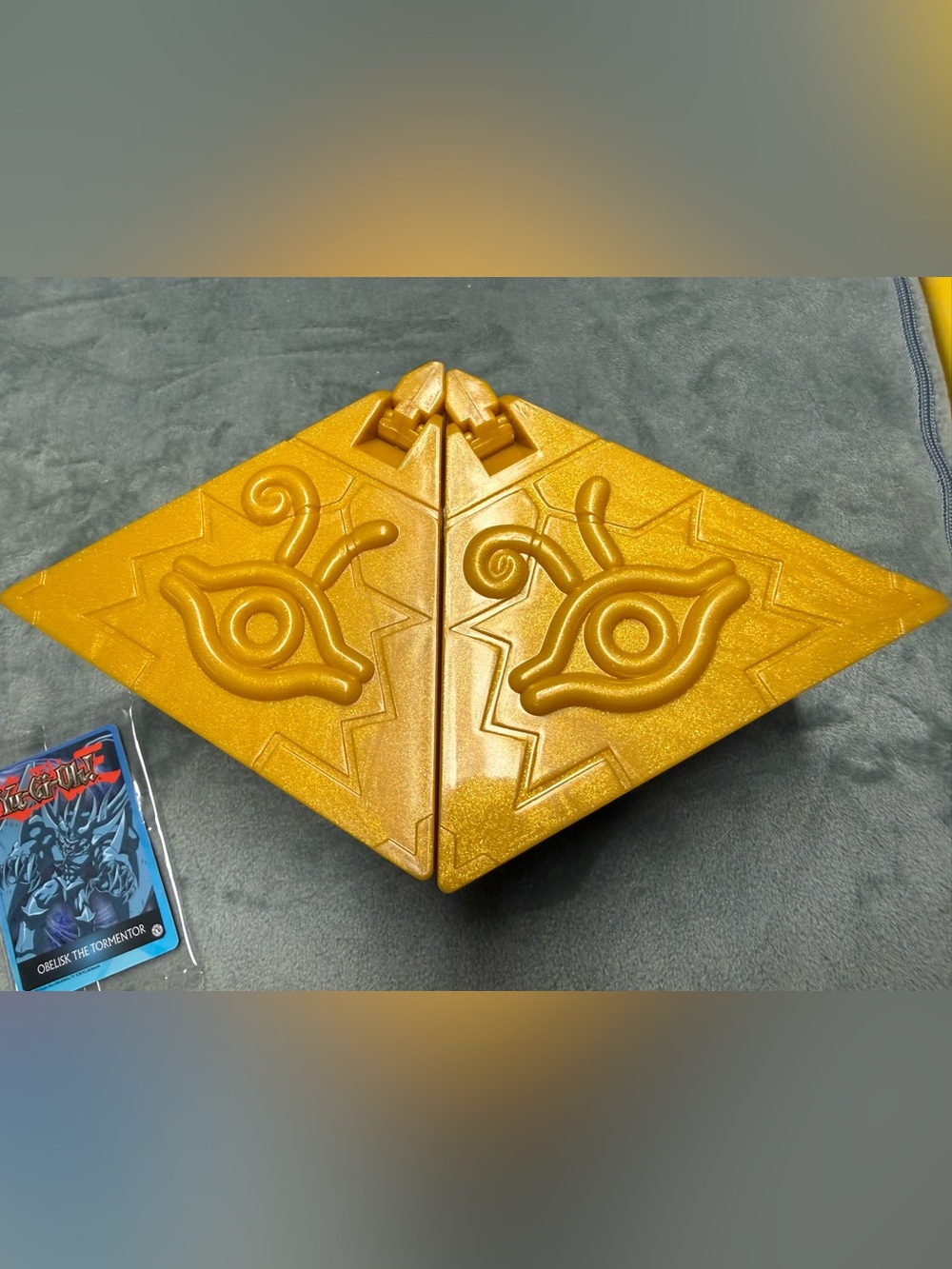 Yu-Gi-Oh! Millennium Puzzle Storage Case with Egyptian God Figures!